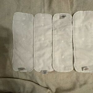 Mama Koala 4 pk White Cloth Diaper Inserts